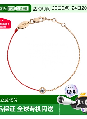 欧洲直邮Redline巴黎小红绳Pure 0.10克拉圆形钻石女士手链