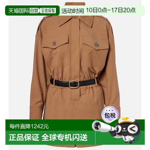 1h可退 香港直邮Self-Portrait 女士 斜纹布连体衣 beige米色 舒