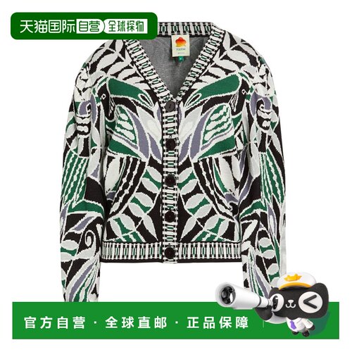 1h可退 香港直邮FARM RIO 女士 针织开衫 green绿色 舒适时尚