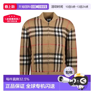 欧洲直邮burberry/博柏利  毛衣内搭针织衫开衫男款拉链羊毛外套