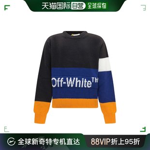 OBHE001F22KNI004 徽标圆领套头衫 White 香港直邮Off