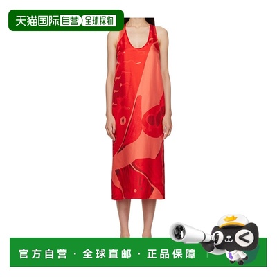 香港直邮Salvatore Ferragamo 鱼印花连衣裙长裙 783737