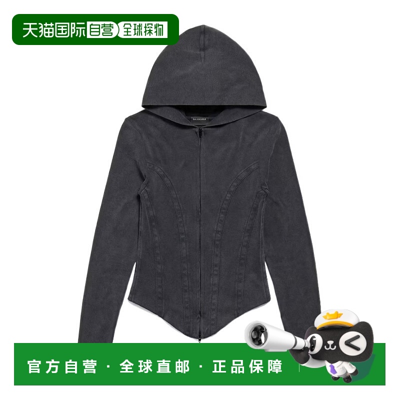 香港直邮Balenciaga 紧身拉链连帽衫 850441TTVF6