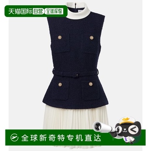 束带毛圈雪纺迷你连衣裙 1h可退 香港直邮Self Portrait 女士