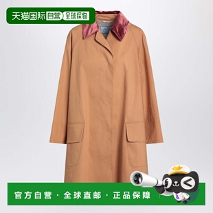 女士 普拉达 Honey coloured 292 1h可退 棉质风衣 香港直邮Prada
