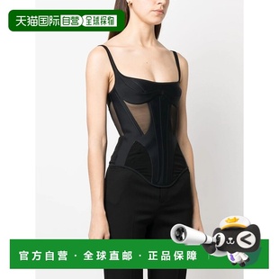 香港直邮Mugler 22W1CT0101691B1999性感背心 方领吊带