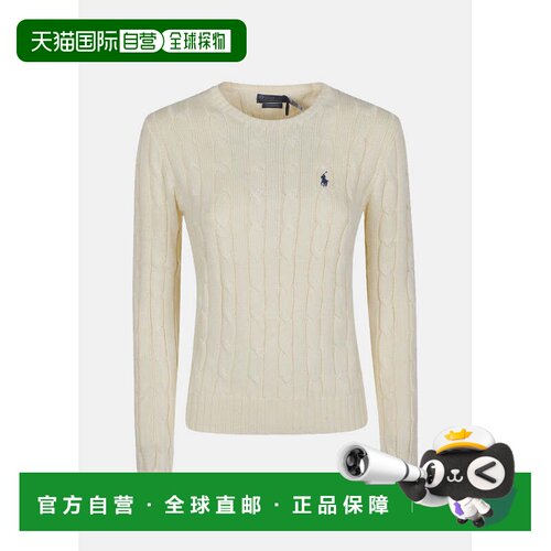 自营 海外直邮Polo Ralph Lauren拉夫劳伦 纯色粗绞花针织衫 女款