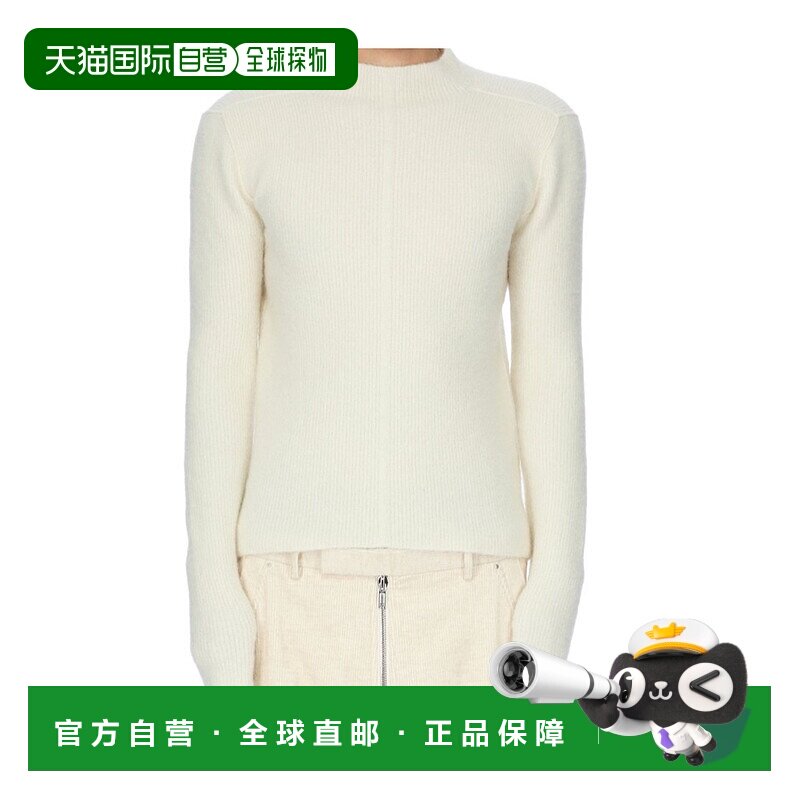 香港直邮Rick Owens 长袖毛衣RU02E1690KWP 高领针织半高领