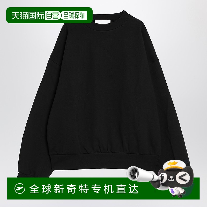 1h可退 香港直邮Essentials 男士 黑色抓绒棉质带Logo卫衣 192AS2