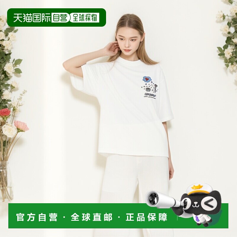 自营欧洲直邮Carhartt Wip 女士白色棉短袖T恤女款针织女装