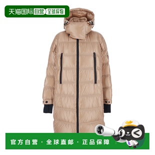 香港直邮moncler 盟可睐 女士 'Rochelairs' Down 浅褐色夹克抽绳