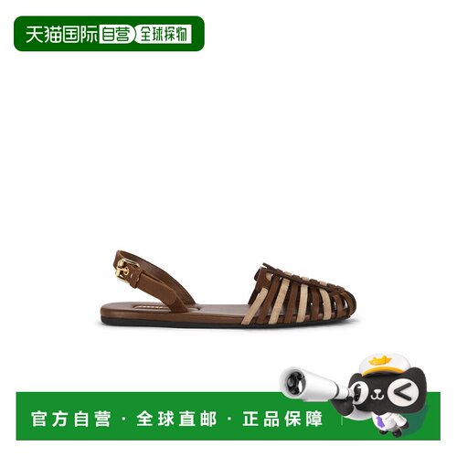 1h可退 香港直邮Miu Miu 缪缪 女士 Ballerine 露跟平底鞋 5X610E