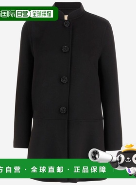 1h可退 香港直邮valentino 华伦天奴 女士 黑色外套 8B3CA8726JA