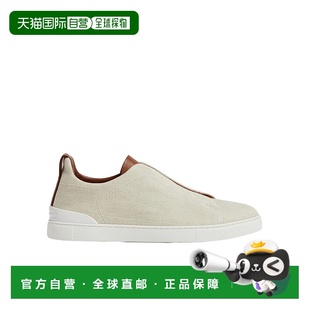 一脚蹬 LHLNAS7981Z杰尼亚男鞋 香港直邮Zegna 圆头低帮休闲鞋