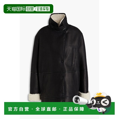 1h可退 香港直邮YVES SALOMON 女士 毛羊皮夹克 26WYV95876MEGOB0
