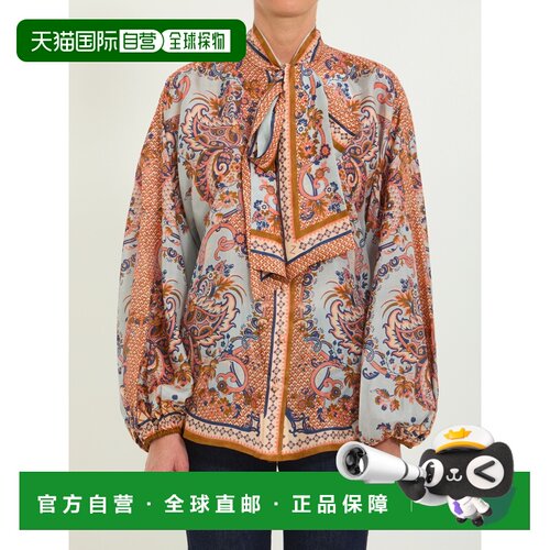 欧洲直邮ZIMMERMANN 女士衬衫 4461TSS261BLUPF AW2026 花色