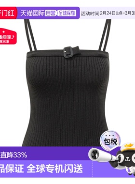 1h可退 香港直邮Courreges 罗纹针织背心 126MDE156FI0001性感