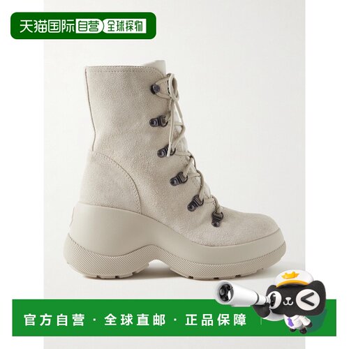 1h可退 美国直邮Moncler盟可睐Resile shell-trimmed女士短靴女靴