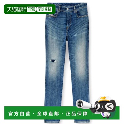 香港直邮Diesel 迪赛 男士 蓝色棉质牛仔裤 A1579709P4401
