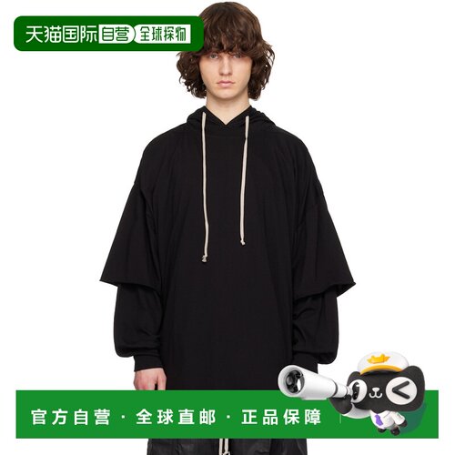 香港直邮rick owens 瑞克 欧文斯 DRKSHDW 男士 黑色 Temple Tomm