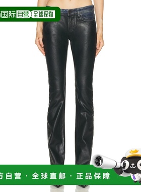 1h可退 香港直邮Acne Studios 艾克妮 女士 2013 弹力木炭色皮革