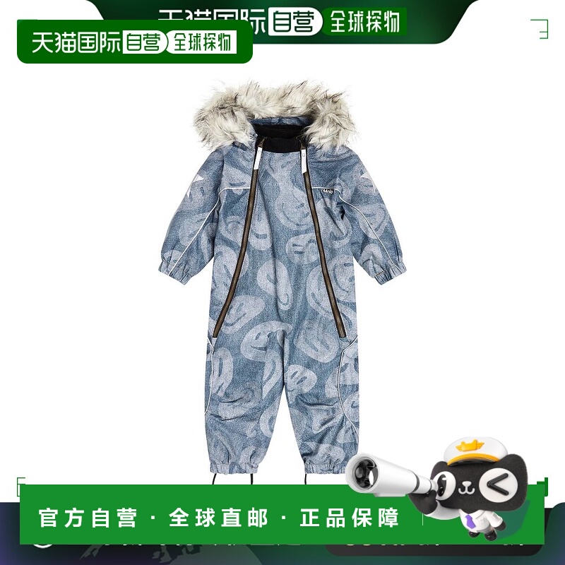 1h可退 香港直邮Molo 婴儿 Pyxis 印花儿童风雪服童装 blue蓝色