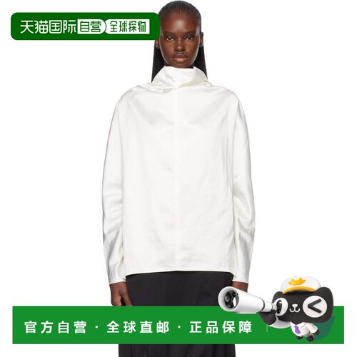 1h可退 香港直邮toteme 女士 TOTEME 白色垂领上装 262WRT0738FB0