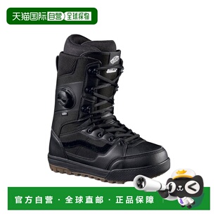 自营欧洲直邮Vans Invado男士黑色皮革自由式滑雪靴