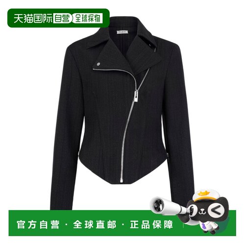 1h可退 Alaia 羊毛牛仔机车夹克 AA9V1345T672D