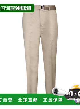1h可退 香港直邮Sacai 男士 长裤 2403317M651 beige米色 舒适时