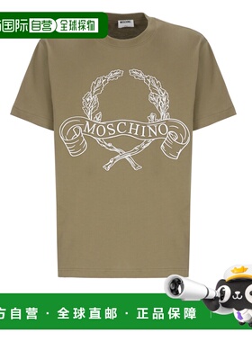 1h可退 香港直邮Moschino 莫斯奇诺 男士 and Polos T恤绿色T恤 0
