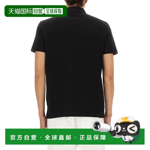 香港直邮VERSACE 男士POLO衫 CO 黑色范思哲10139【付后1h可退】