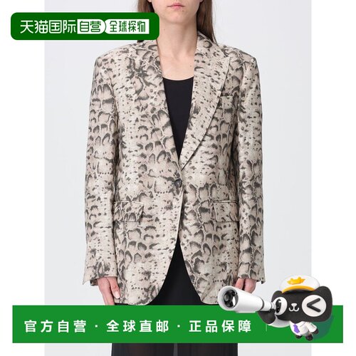 香港直邮PINKO 女士外套 106980A3BLCZ9 SS2026 浅棕色 Blazer Fo