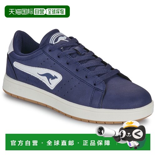 欧洲直邮Kangaroos 袋鼠 男孩鞋子 低帮板鞋 冬天 蓝色 K-CA AD Y