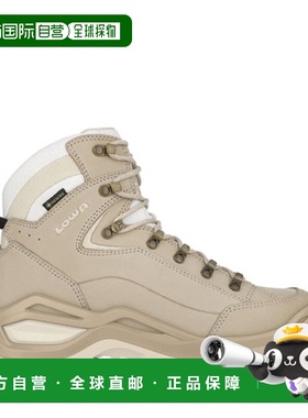 自营欧洲直邮LOWA RENEGADE女士沙色/米白色牛巴革中帮徒步鞋