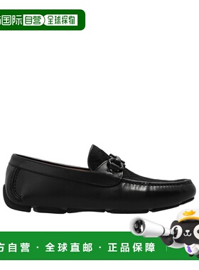 香港直邮Salvatore Ferragamo 圆头徽标细节一脚蹬乐福鞋 029165