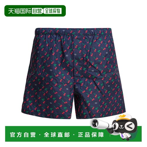 1h可退 香港直邮VALENTINO 男士短裤 7V3UH028AWNCZQ AW2025 蓝色
