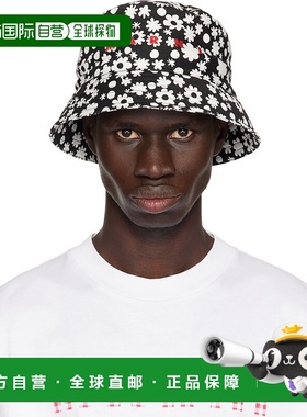 香港直邮Marni 玛尼 男士 黑色 & 白色 Pop Fields 渔夫帽 CLZC01
