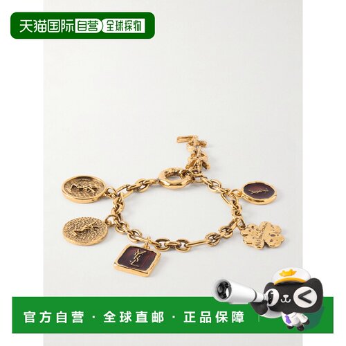 1h可退 Saint Laurent 圣罗兰 女士 镀金珐琅手镯 A0035X
