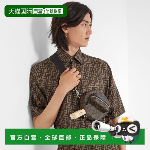 香港直邮Fendi FF图案印花衬衫 FS0795AKEE短袖