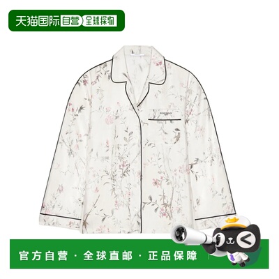 香港直邮Givenchy 丝绸印花睡衣衬衫 BW61GW16RY