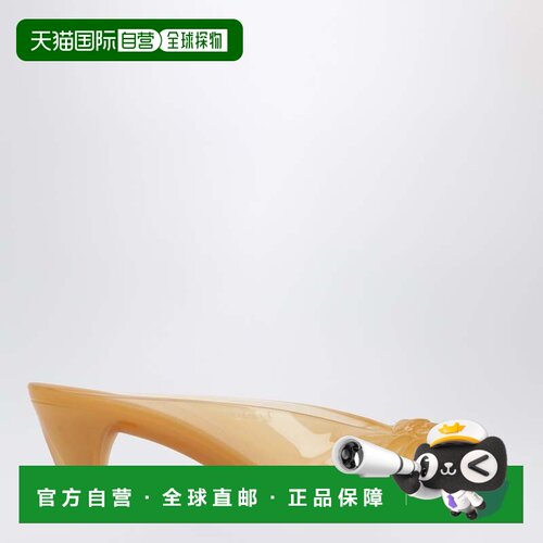 香港直邮Chloe 蔻依 女士 TPU 胶质蝴蝶结橙色凉拖 CH26U17ORQ26O