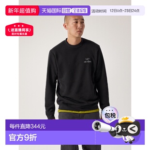 自营1h可退 欧洲直邮ARCTERYX 男士Emblem抓绒圆领卫衣始祖鸟