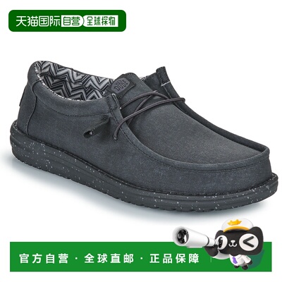 欧洲直邮HEYDUDE  Wally Canvas 男士鞋子一脚蹬板鞋 40700-060