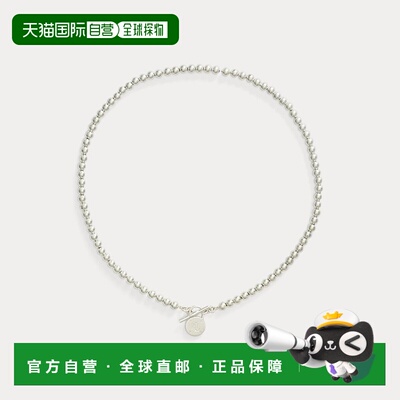自营欧洲直邮RalphLauren拉夫劳伦 Sterling Silver银串珠挂锁项