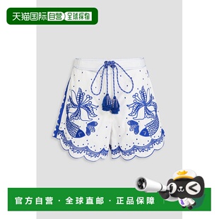 1h可退 香港直邮FARM RIO 女士 shell 刺绣短裤 322604OFFWHITE