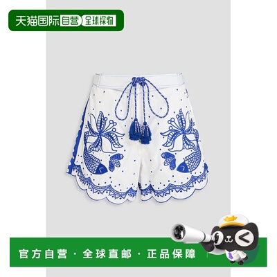 1h可退 香港直邮FARM RIO 女士 shell 刺绣短裤 322604OFFWHITE