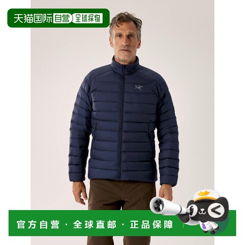 自营欧洲直邮Arcteryx始祖鸟 Cerium男士尼龙鹅绒羽绒服藏青色