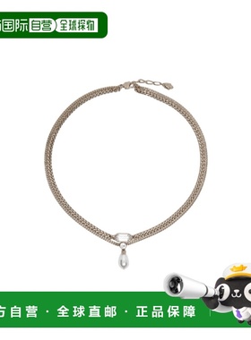 1h可退 香港直邮ALEXANDER MCQUEEN 26SS 骷髅水晶项链 Women