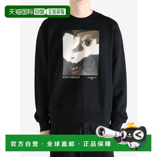 香港直邮Givenchy 纪梵希 男士 黑色 Regular Fit 套头衫 BMJ0NK3